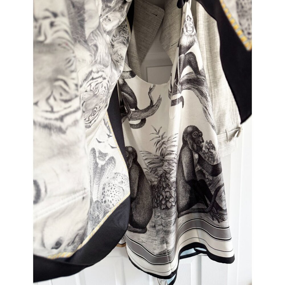 Burberry Silk Combo Trench Coat in Grey, size 4US/8UK (fits like a size 2) - Picture 12 of 13